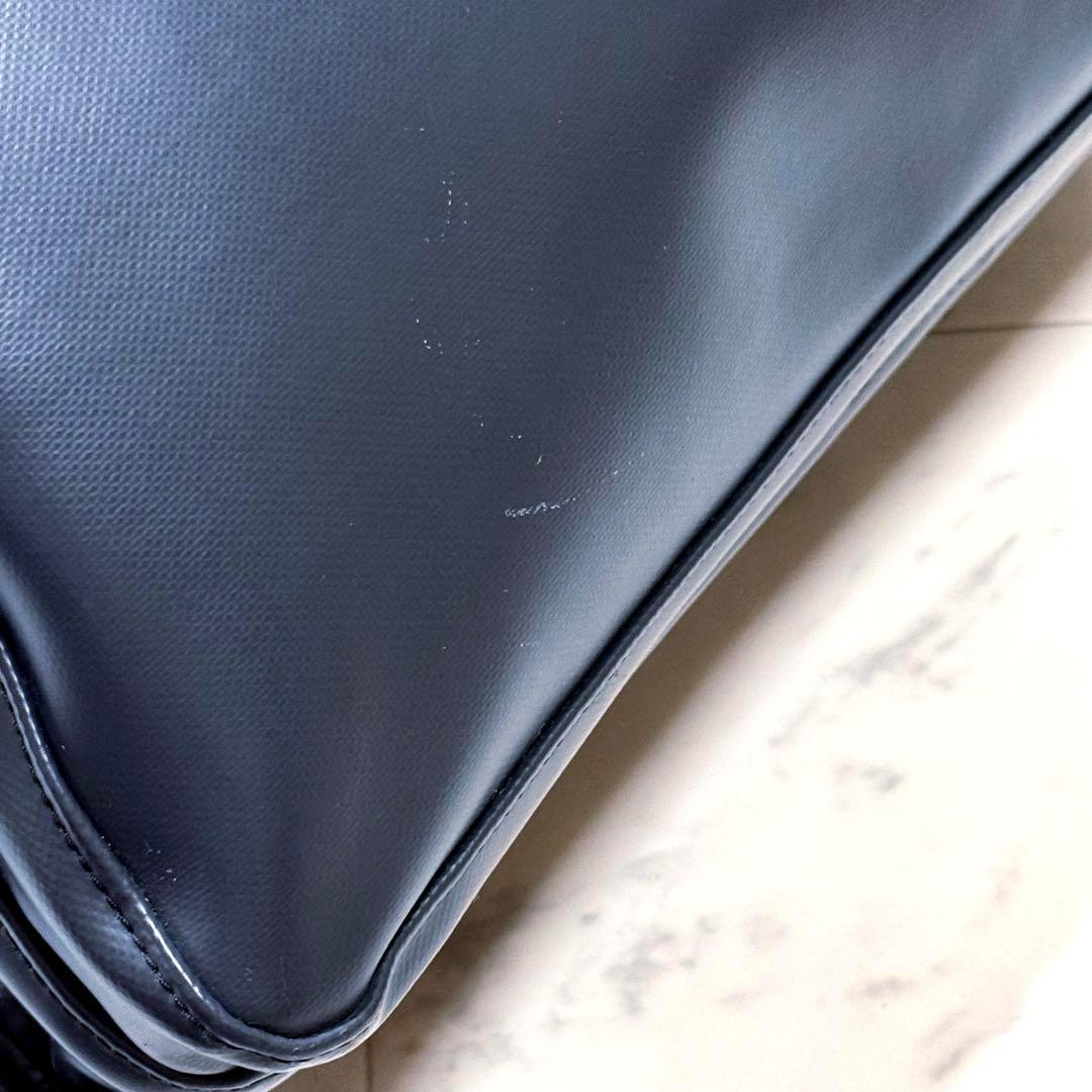 【良品】ラゲッジレーベル ライナー ショルダーバッグ ブラック 赤バッテン