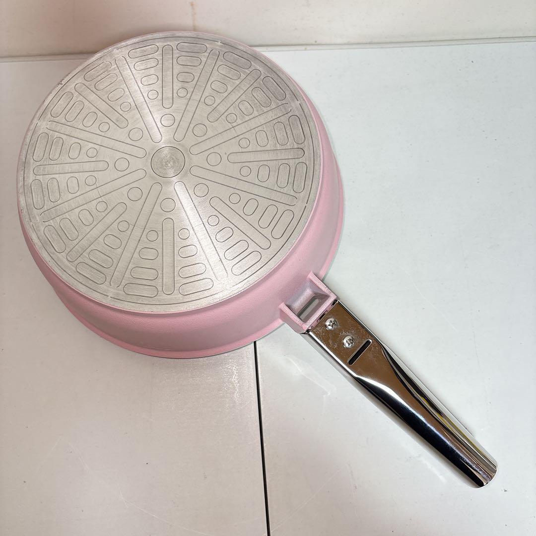 【未使用】アサヒ軽金属 オールパン ピンク 22cm