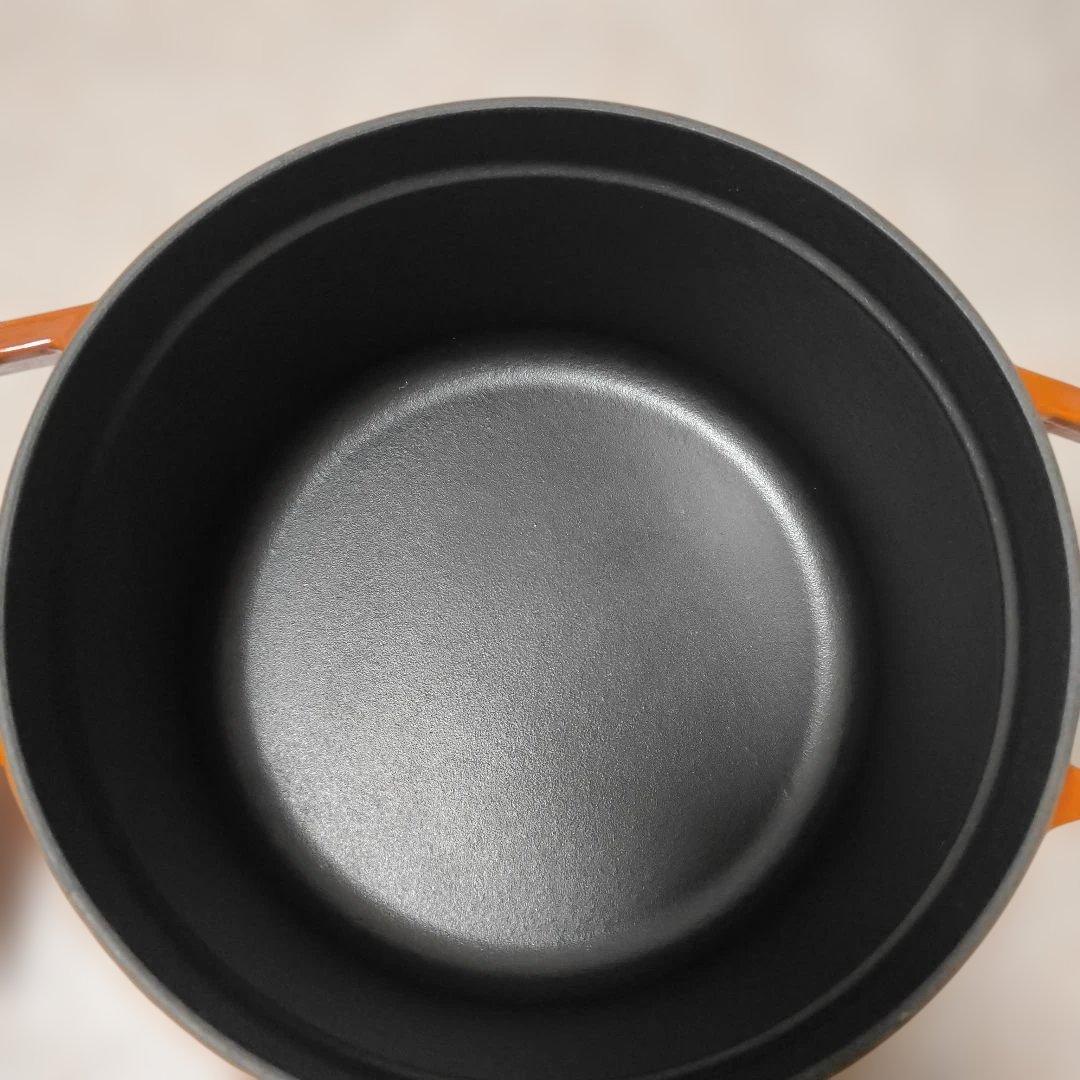 STAUB 両手鍋 オレンジ 22cm
