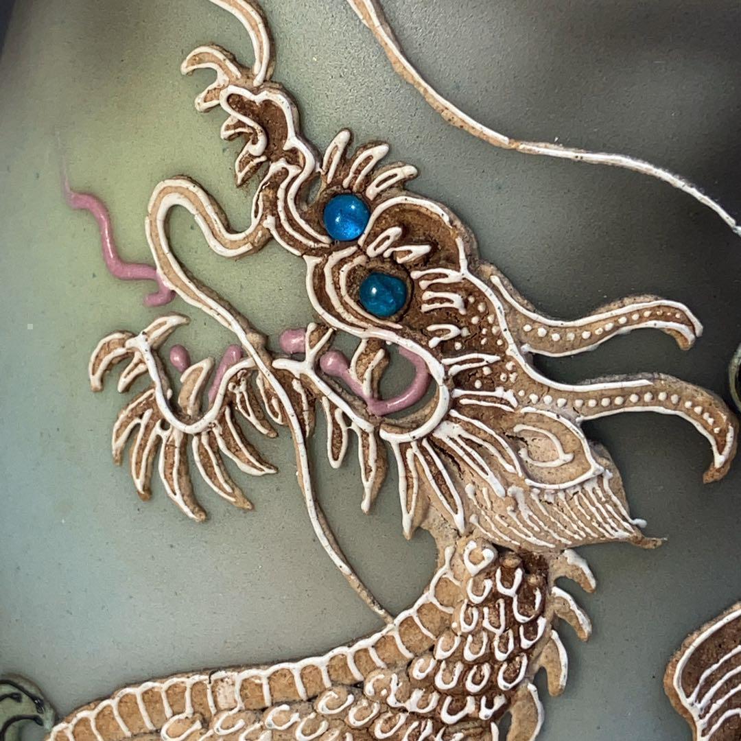 ★希少★高さ14cm オールドノリタケ コップ ドラゴン 盛り上げ花瓶1821