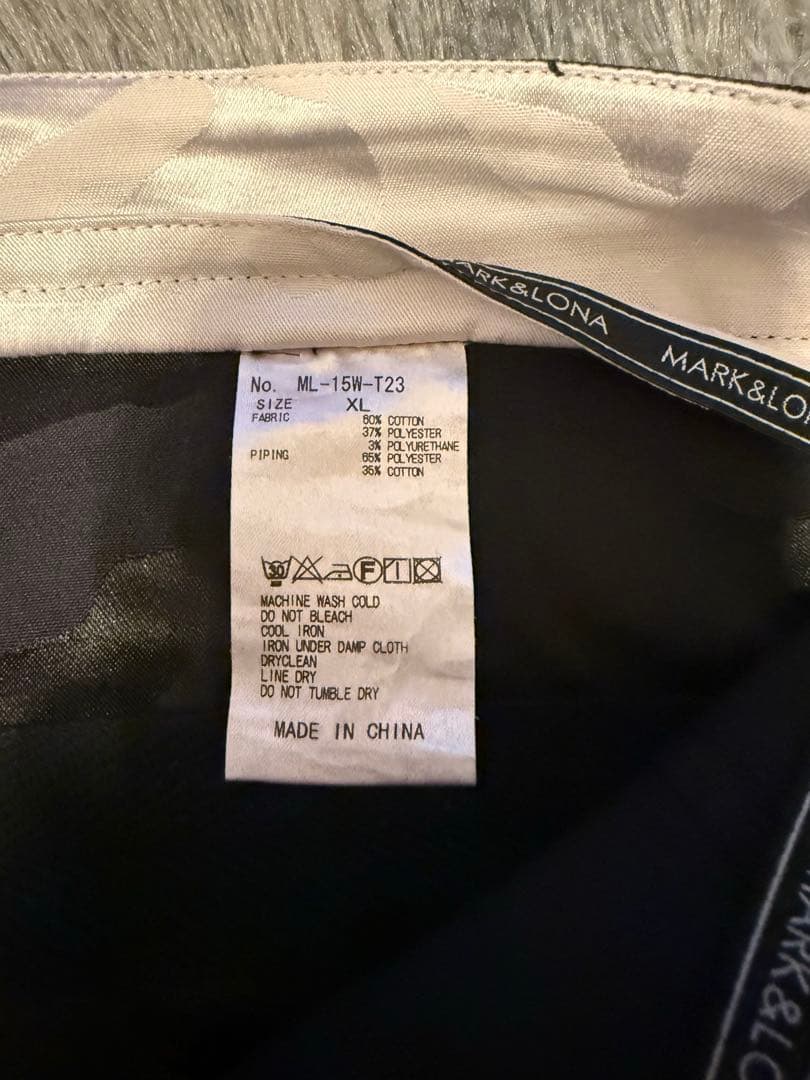 h*f様 マークアンドロナ 補正スリムに　パンツ　ゴルフ　メンズ　　L XL