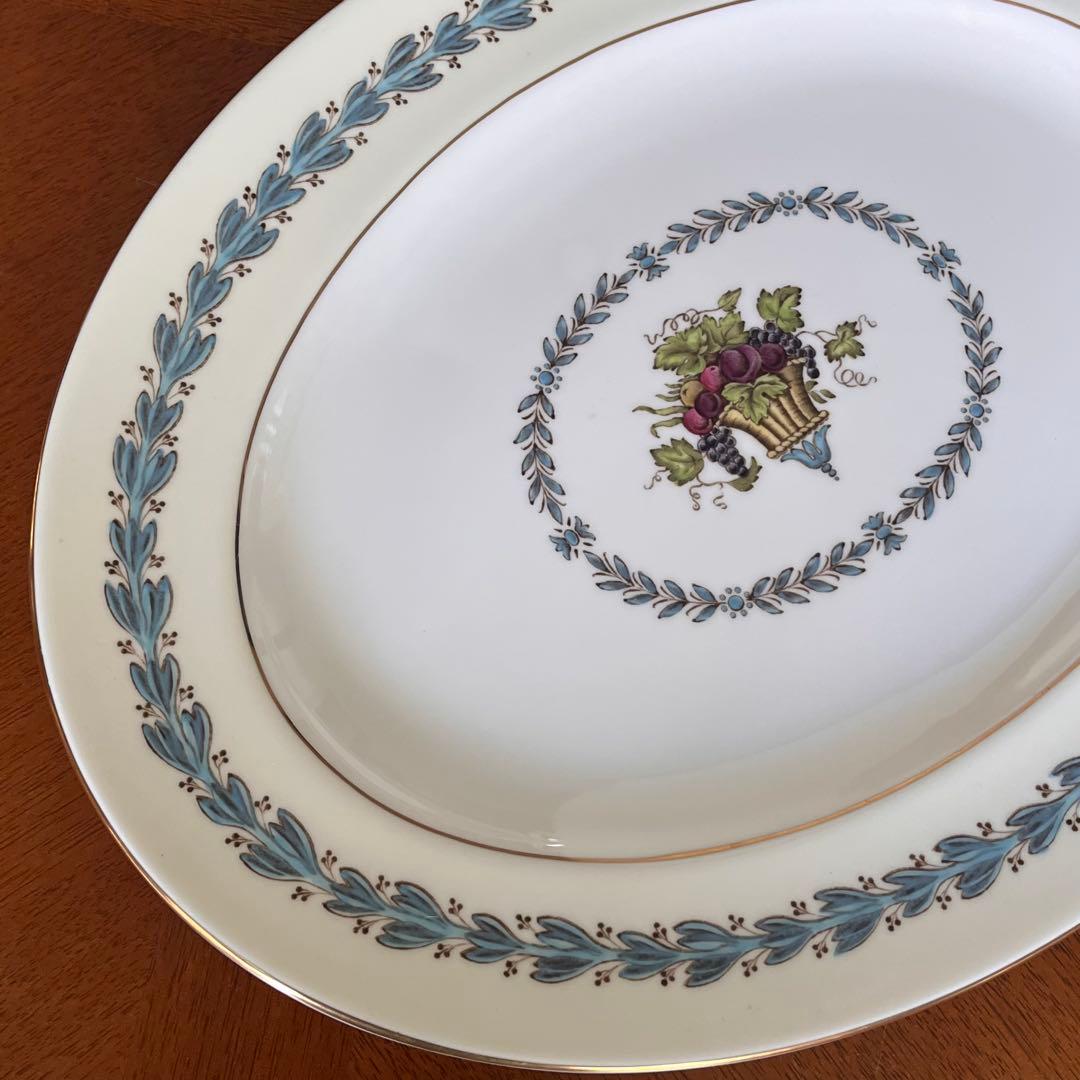 【黒壺美品】英国製　ウェッジウッド★アップルドア★パーティプレート　2枚