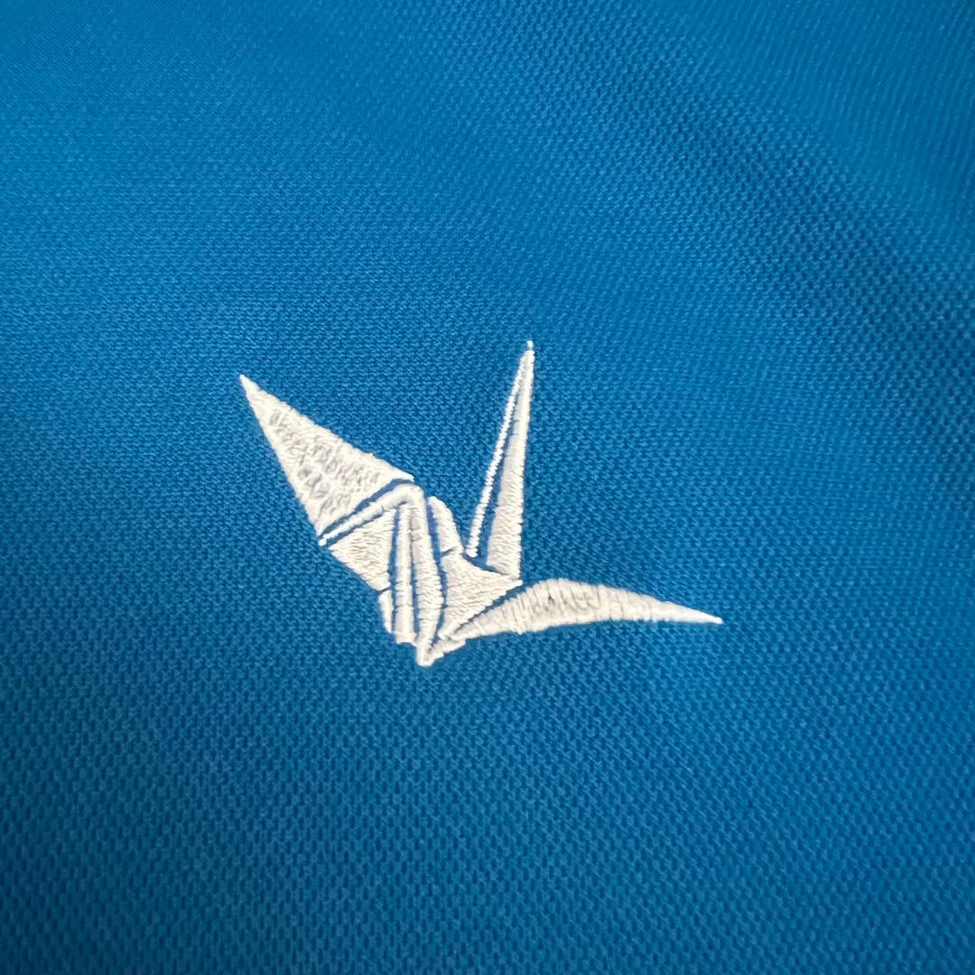 1piu1uguale3 GOLF ポロシャツ　メンズ　半袖　ロゴ　青　3 S