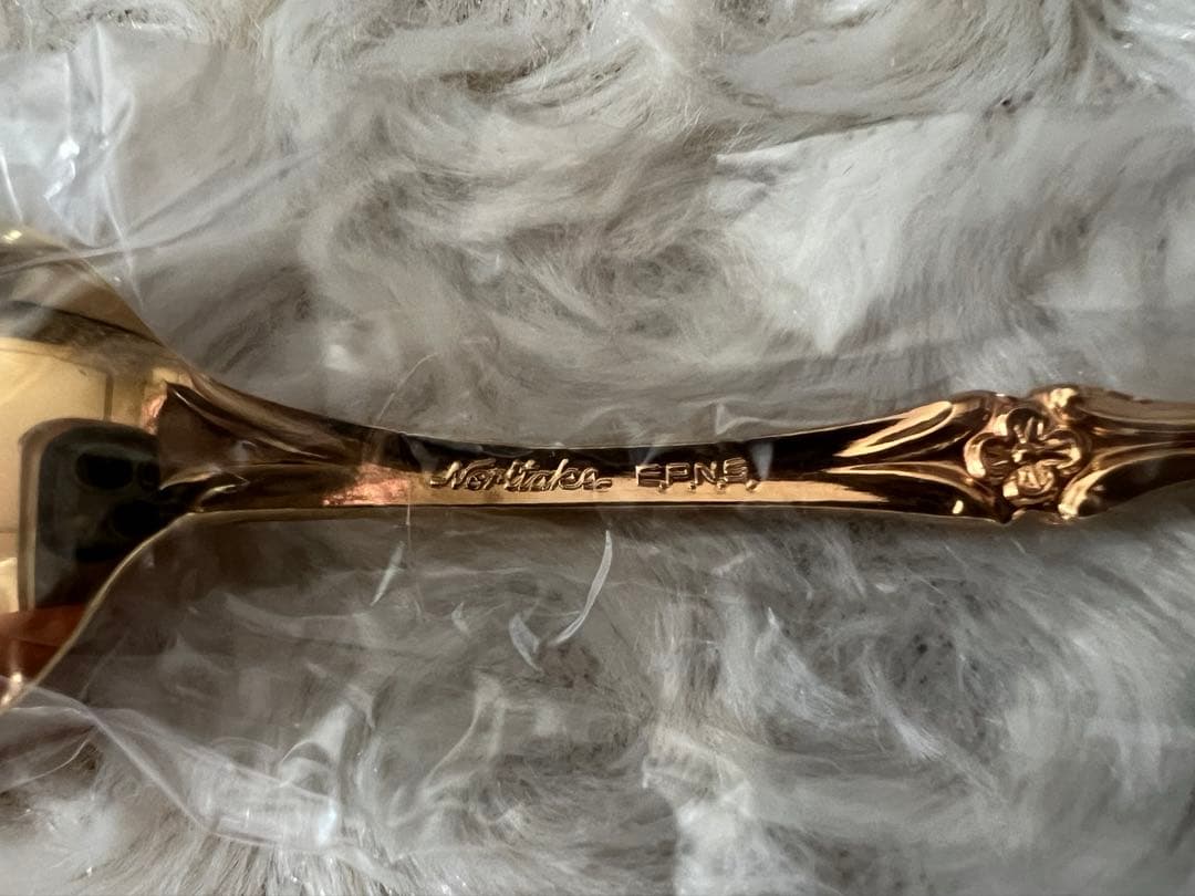 ノリタケ　カトラリーセット　クリスティーヌ ゴールド　スプーン＆フォークセット