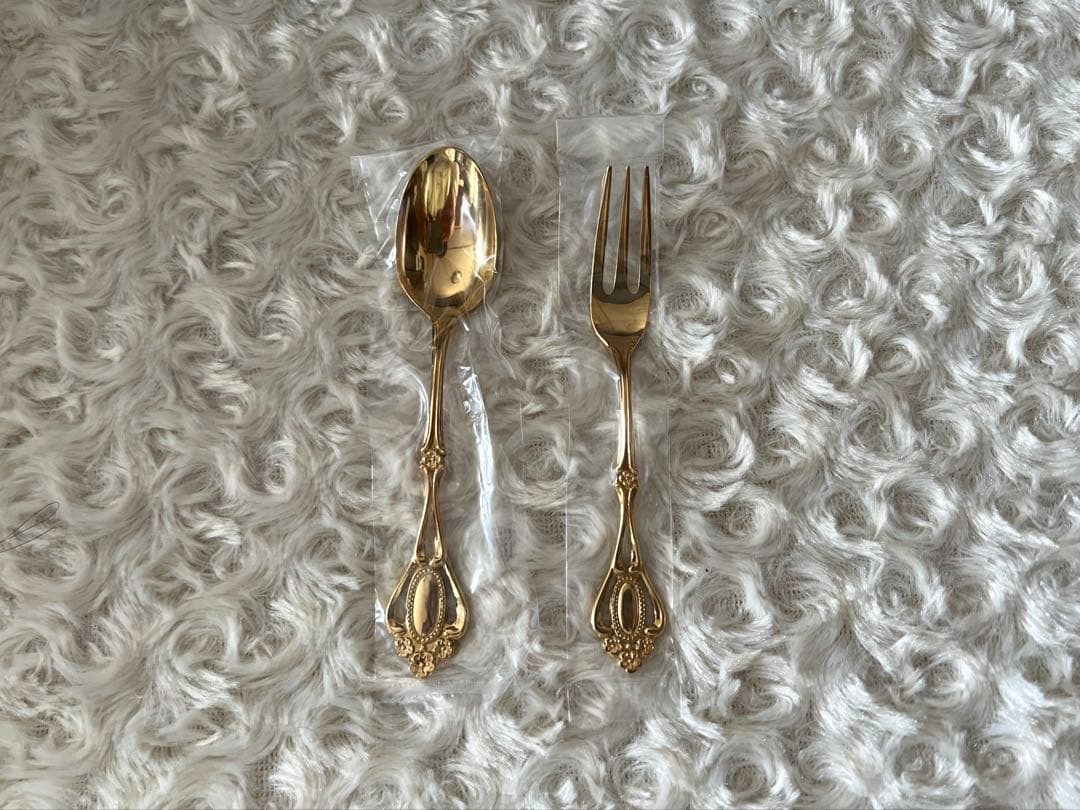 ノリタケ　カトラリーセット　クリスティーヌ ゴールド　スプーン＆フォークセット