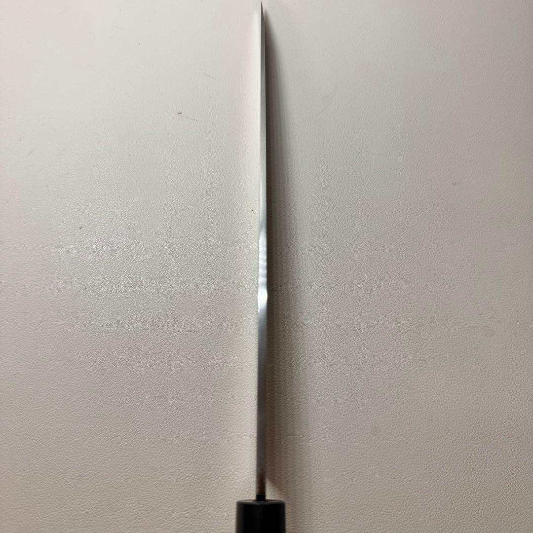 240mm 銀三本焼　柳刃包丁　クリ柄 和包丁。