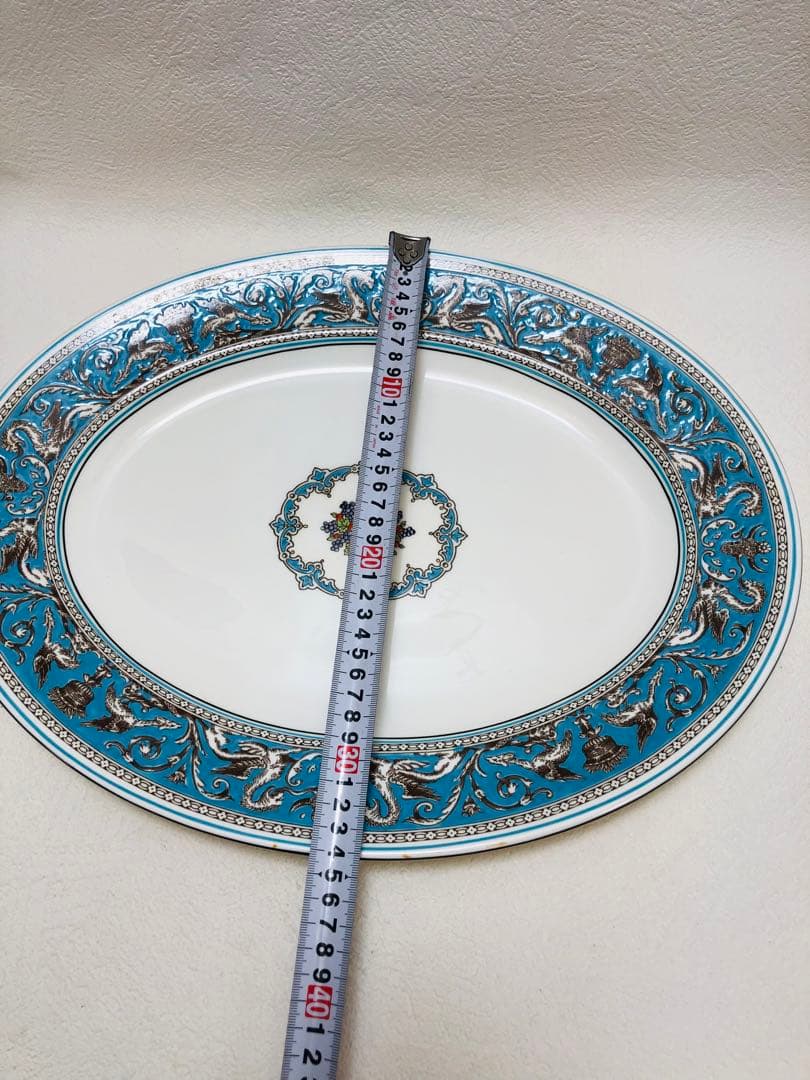 ウェッジウッド フロレンティーン ターコイズ 44cm オーバルプレート