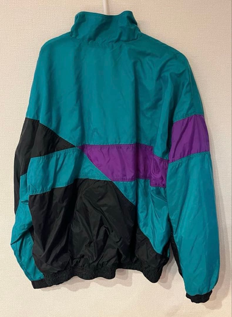 【美品】 NIKE 90s ナイロン 古着ヴィンテージ 緑 グリーン ナイキXL