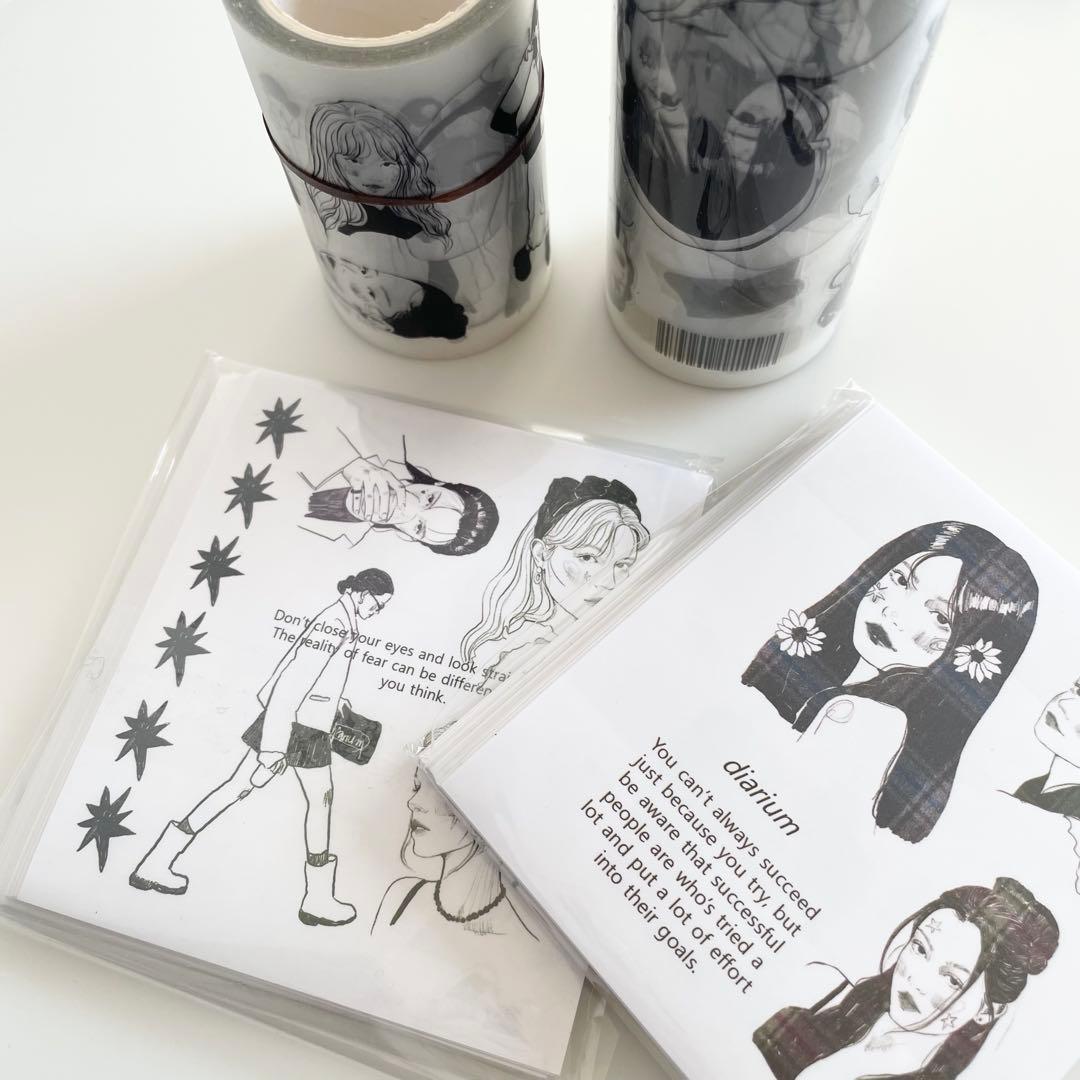 早い者勝ち　韓国　貯金　バインダー　カバー　diarium 大容量セット 1