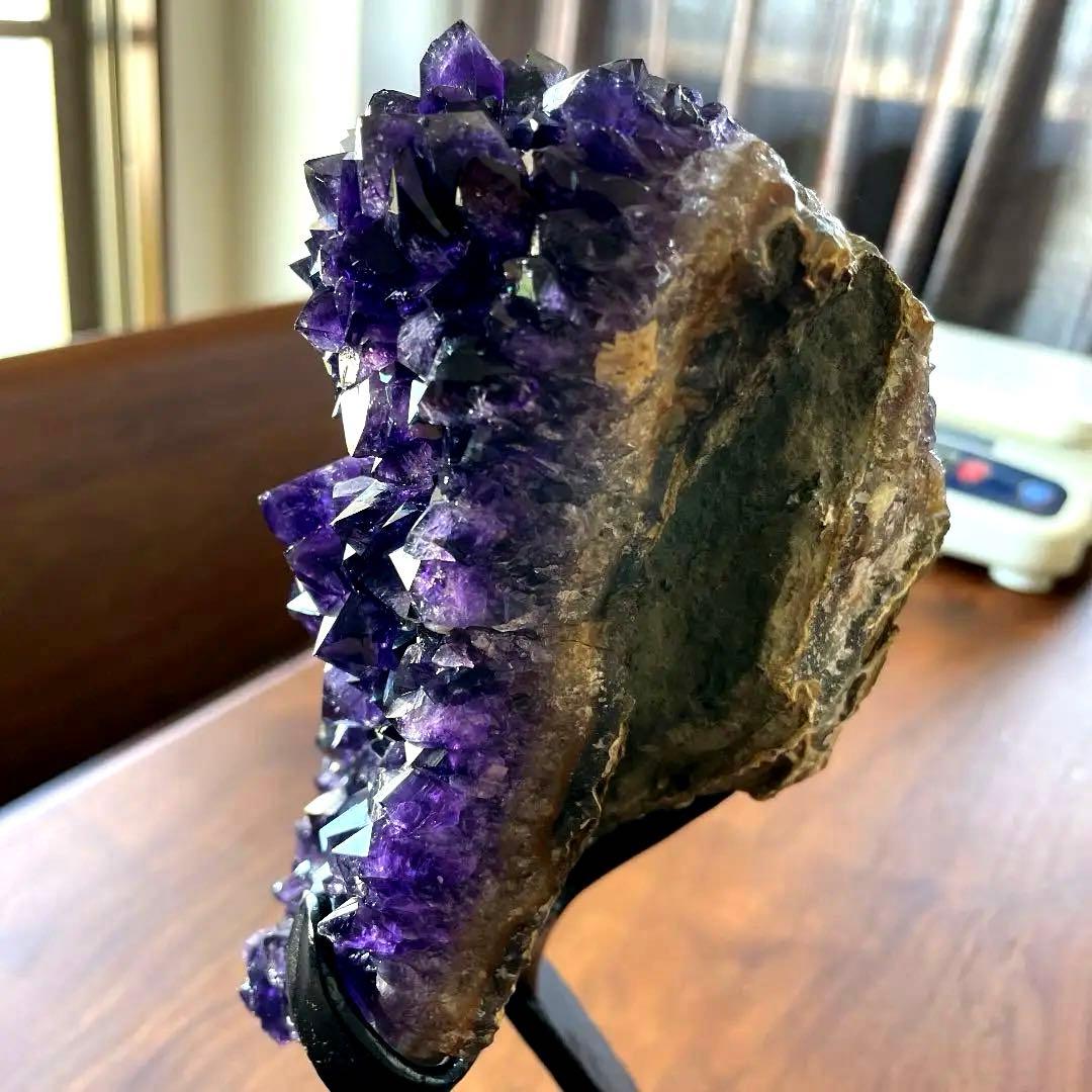 ウルグアイ産　アメジスト　クラスター　天然石　水晶　パワーストーン