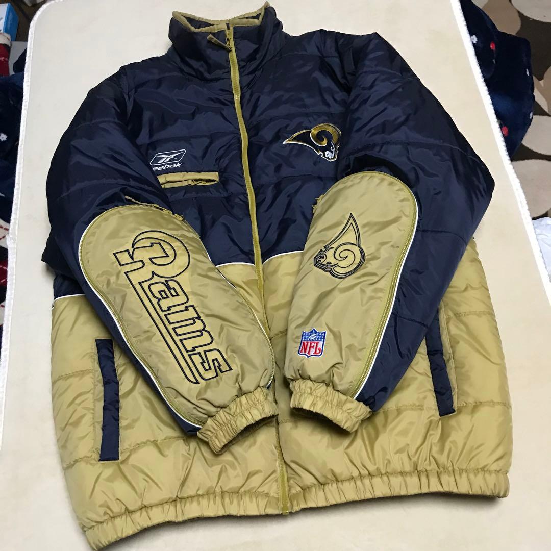 希少　リーボック×N F Lコラボ　ロサンゼルスラムズチームジャケット