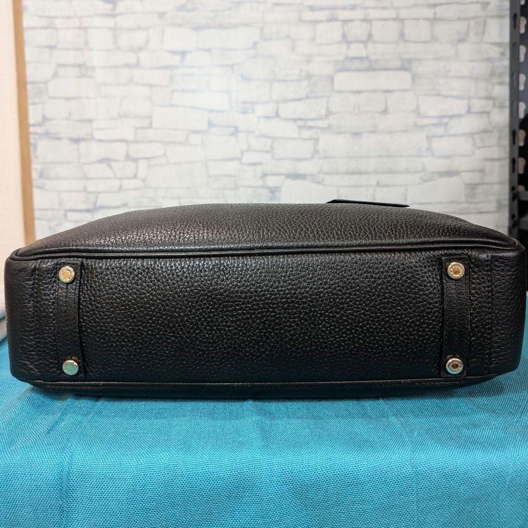 ♥美品♥AＤＭJ ショルダーバッグ レザー A4 通勤通学 ブラック