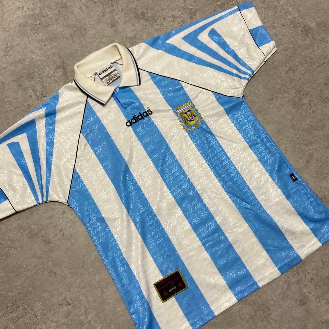 90s adidas アルゼンチン代表 ユニフォーム ゲームシャツ