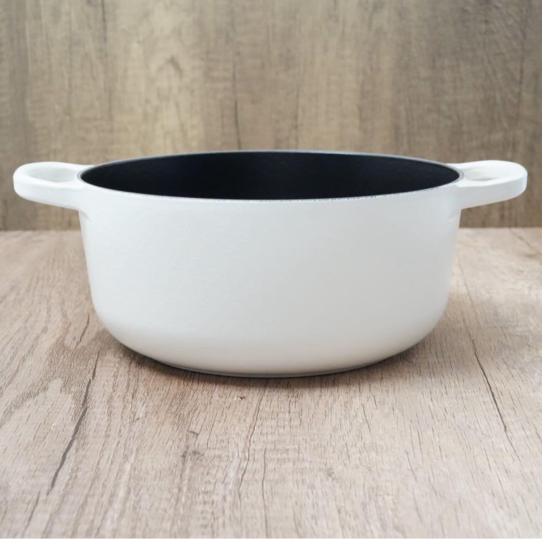 【美品】LE CREUSET　シグニチャーココット ロンド コットン　20cm