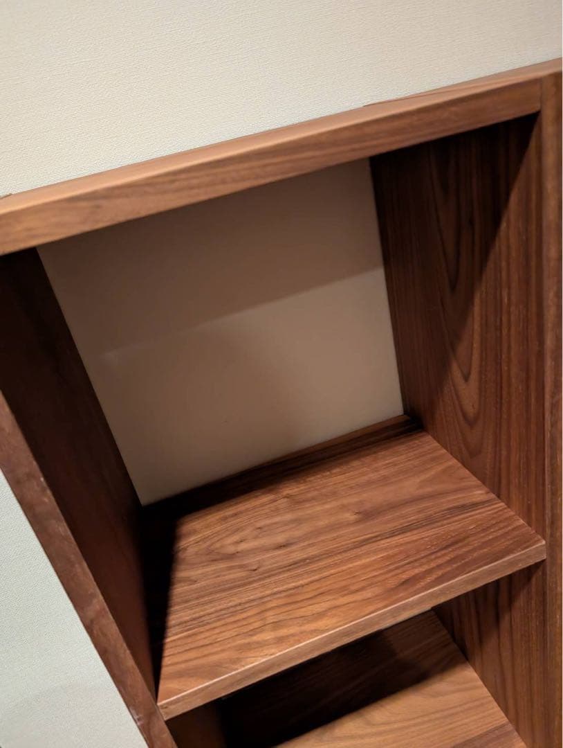 と*う様 ■送料込■無印良品 スタッキングシェルフウォールナット 棚 木製