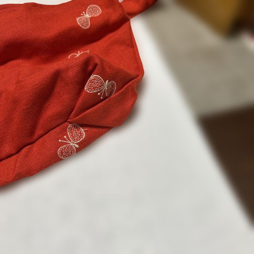 minä perhonen 蝶刺繍 ショルダーバッグ