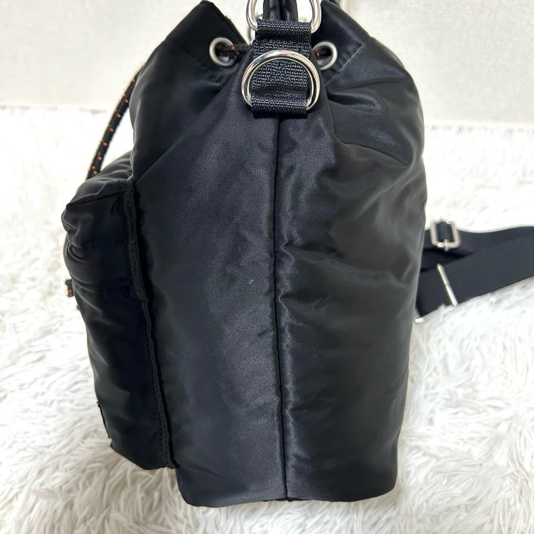 【極美品✨完売品/バルーンサック】ポーター　2way ショルダーバッグ　黒　巾着