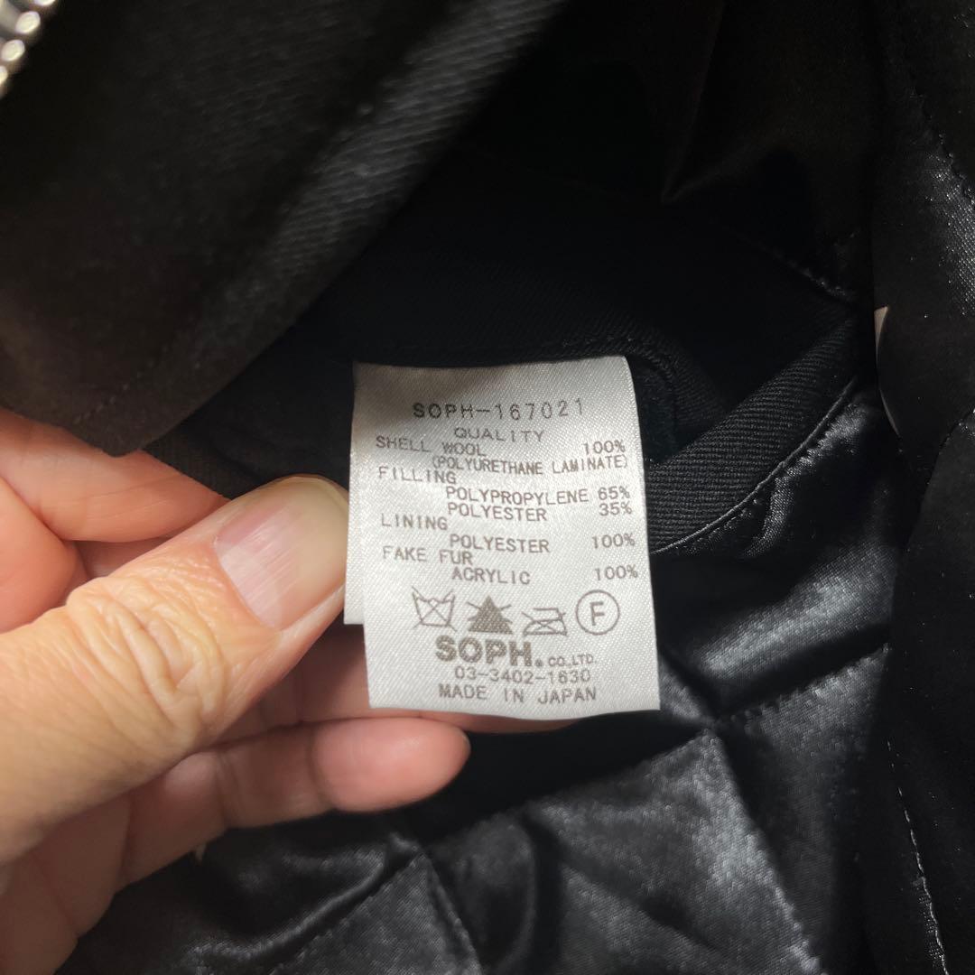 SOPHNET. 16AW 2レイヤーモッズコート 黒　サイズM