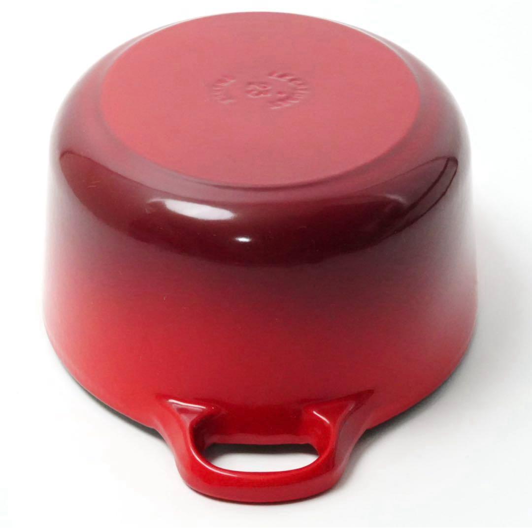【美品】LE CREUSET　ココット オーバル チェリーレッド　23cm