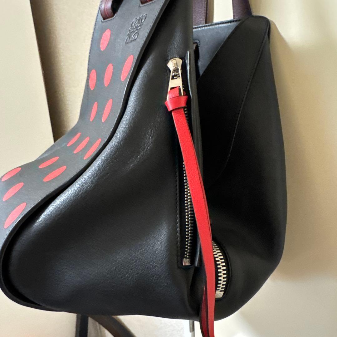 黒/赤ドット ショルダーバッグ