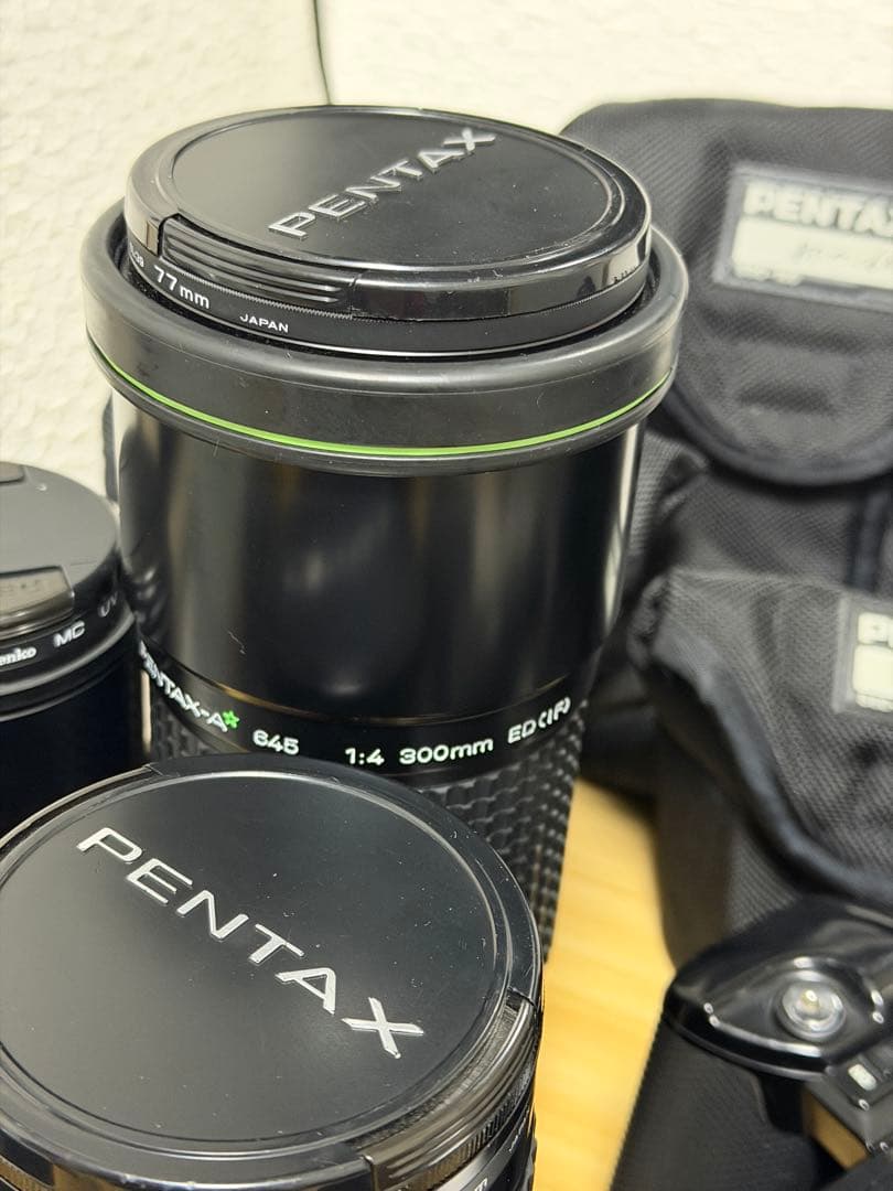 PENTAX 645 コンバータ2種/ レンズ6本　防湿庫保管