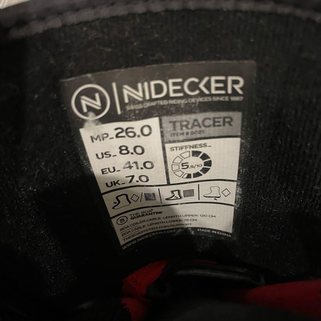 NIDECKER TRACER ナイデッカー トレーサー ブーツ スノーボード