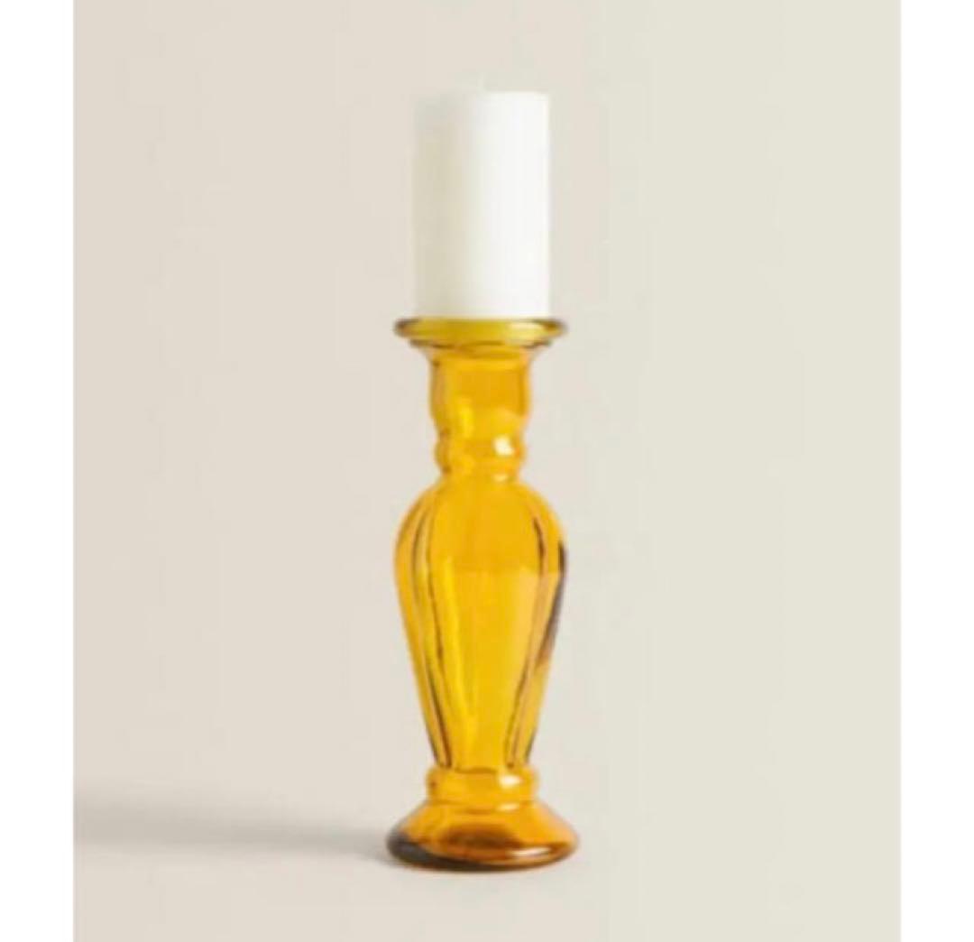 ZARA ガラス キャンドルスタンド　花瓶