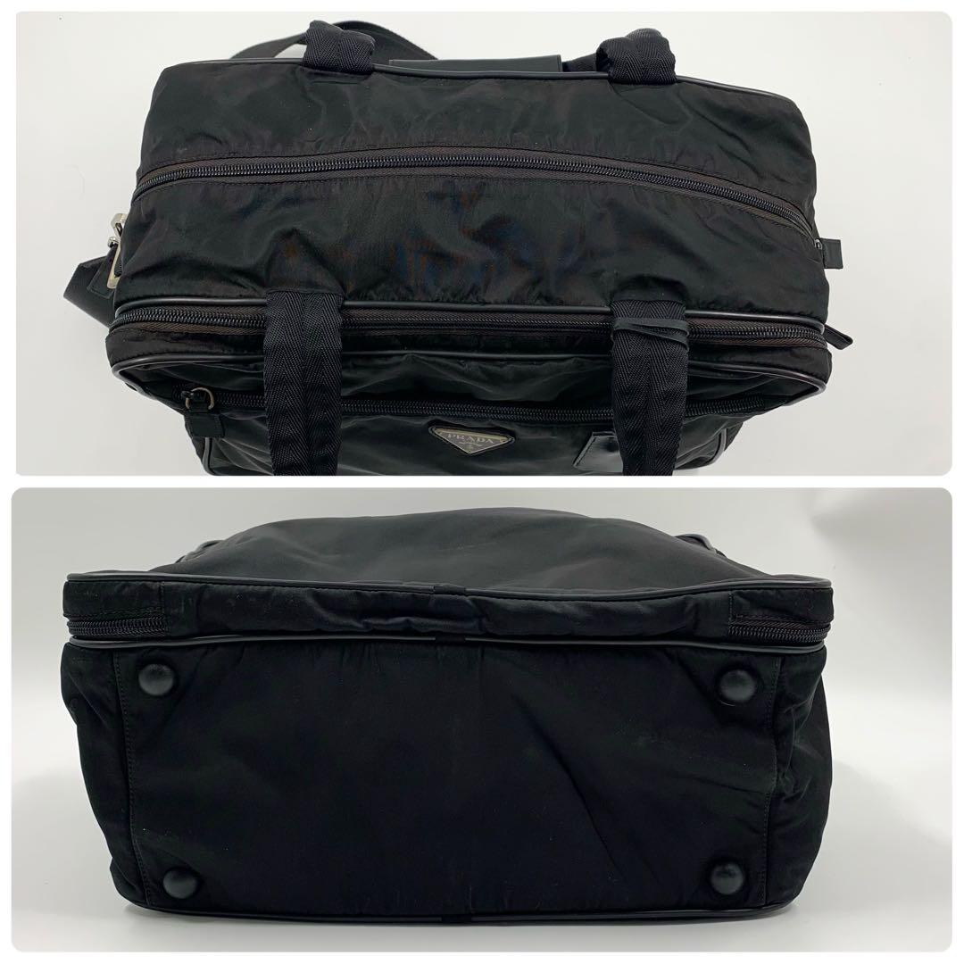 【✨美品✨】プラダ 2way ブリーフケース 三角ロゴ ナイロン ブラック
