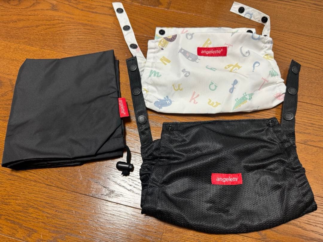 【美品】アンジェレッテ ベビーキャリア オン 抱っこ紐　ブラック