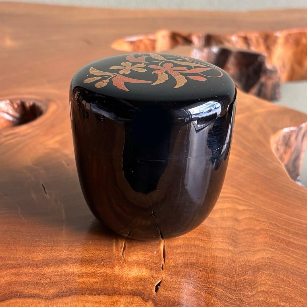 細川司光 桜蒔絵 輪島塗 大棗 茶道具 共箱