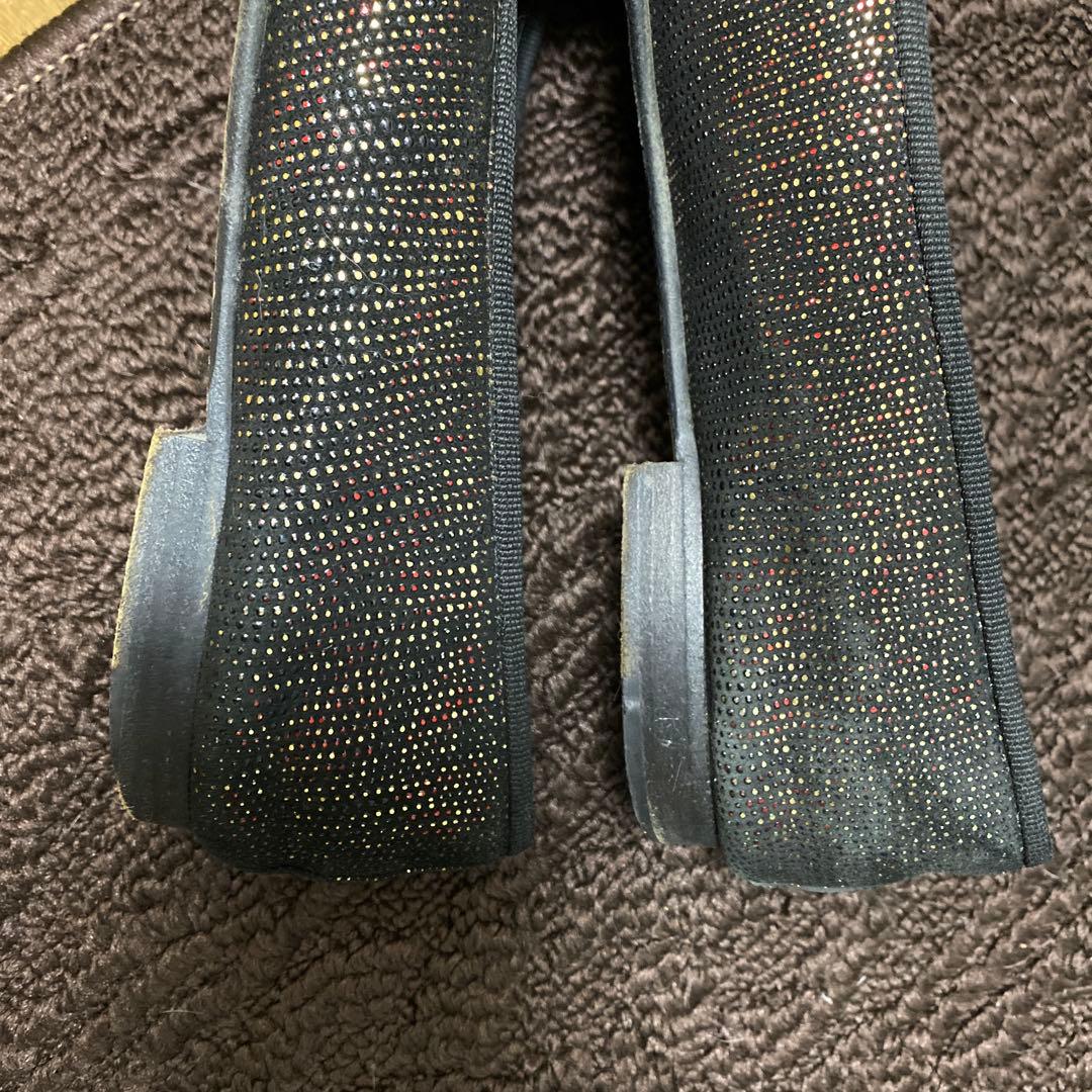 CHANEL ブラック バレエシューズ