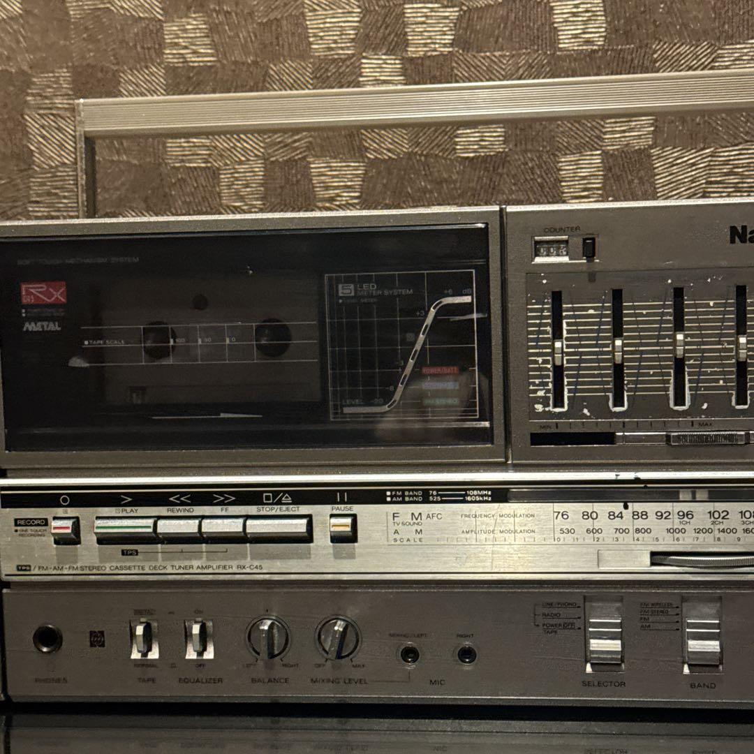 National RX-C45 分離型ラジカセ FM/AMラジオOK昭和レトロ