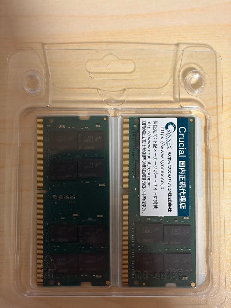 メモリー Crucial 32GB (2x16GB) DDR4-2666 SO-DIMM