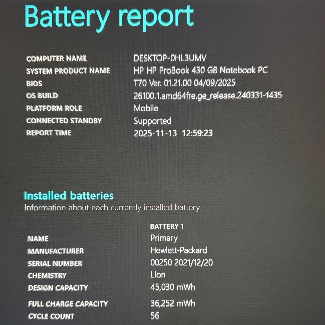 準美品 PROBOOK 430 G8 11世代 i5 16GB FHD オフィス