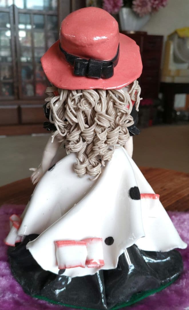 一点物　ロマンドール ハンドメイド 陶器人形 置物　西洋人形