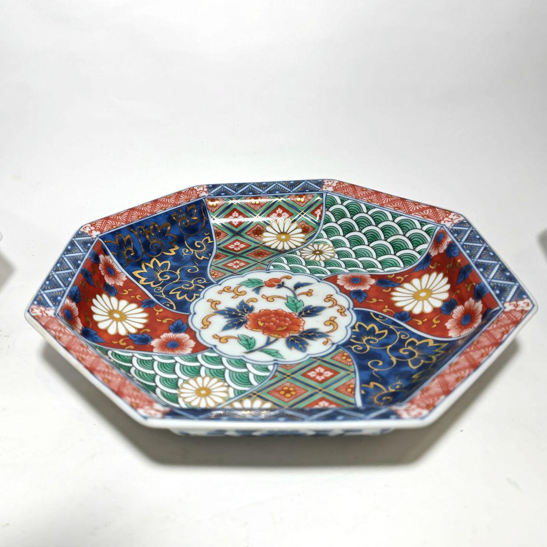 金彩古伊万里中皿揃 翔山窯 5枚セット 直径約19.6cm 箱付き