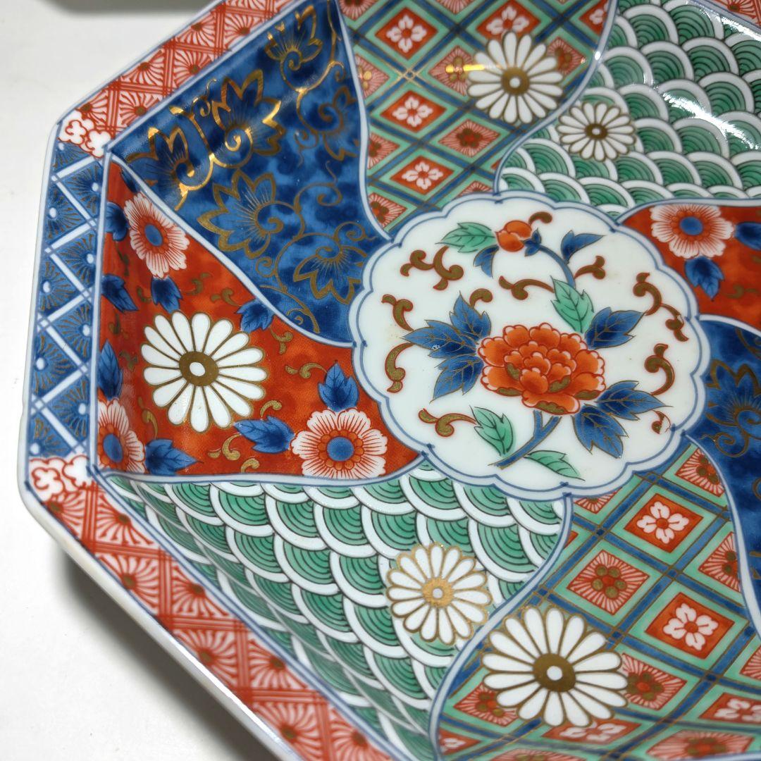 金彩古伊万里中皿揃 翔山窯 5枚セット 直径約19.6cm 箱付き