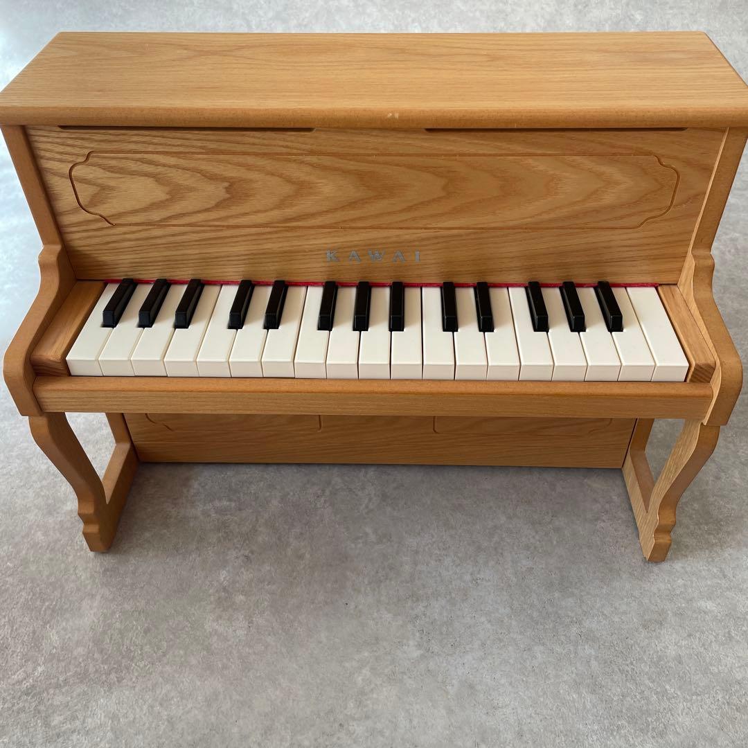 【美品】KAWAI カワイ アップライトピアノ ナチュラル ミニ ピアノ32鍵盤