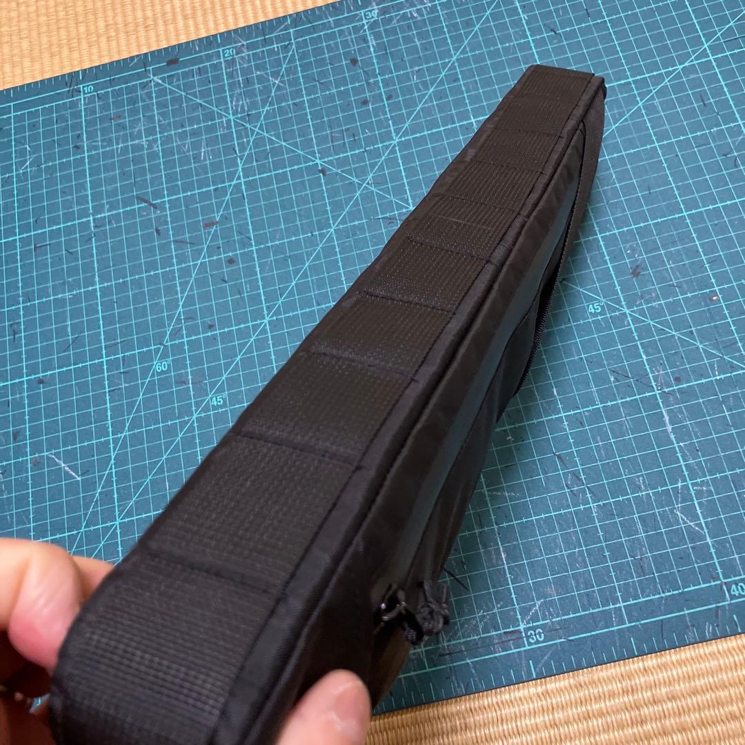 ハンドメイド　フレームバッグ　x-pac ブラック　42cm