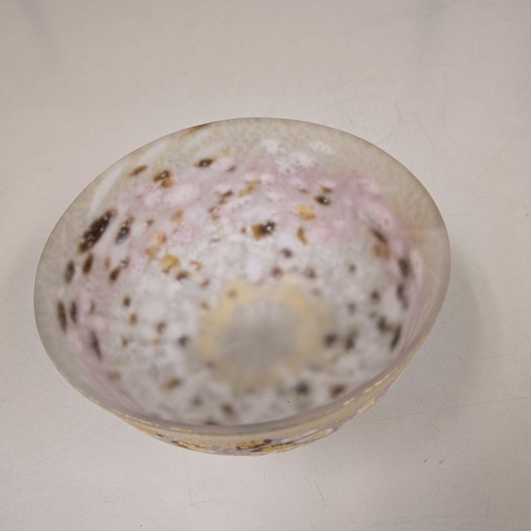 ガラス　抹茶碗　夏茶碗　一品作