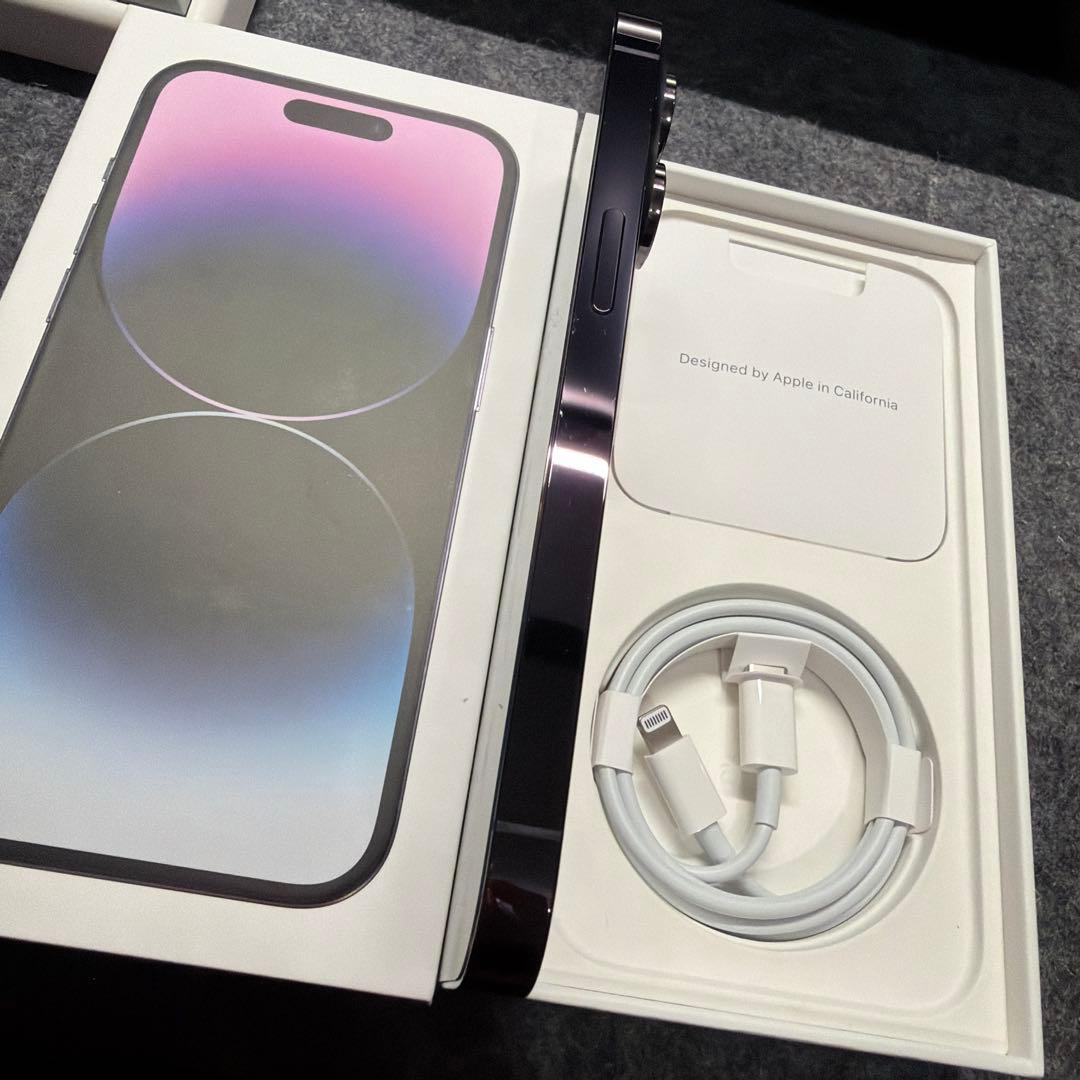 iPhone14Pro ディープパープル SIMフリー バッテリー100%