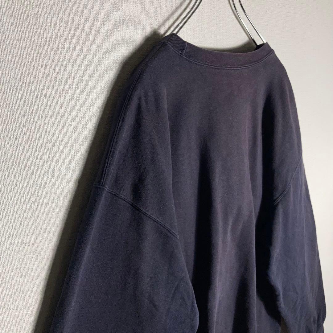 SUPREME‼︎ スウェット ビッグロゴ 刺繍ロゴ 紺 XL.