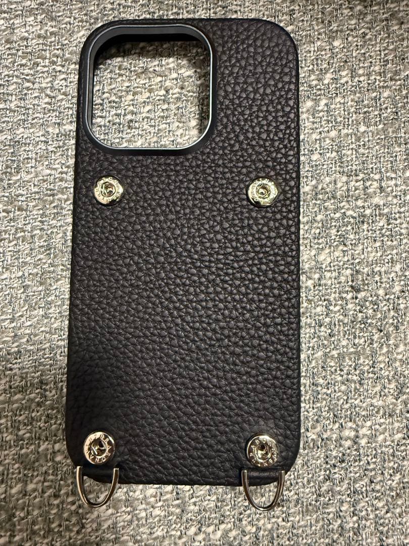 BONAVENTURA iPhone16Proケース　スナップボタン付き