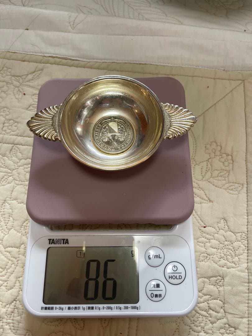 わ*ん様 スイス銀貨　小皿　UBS 記念品