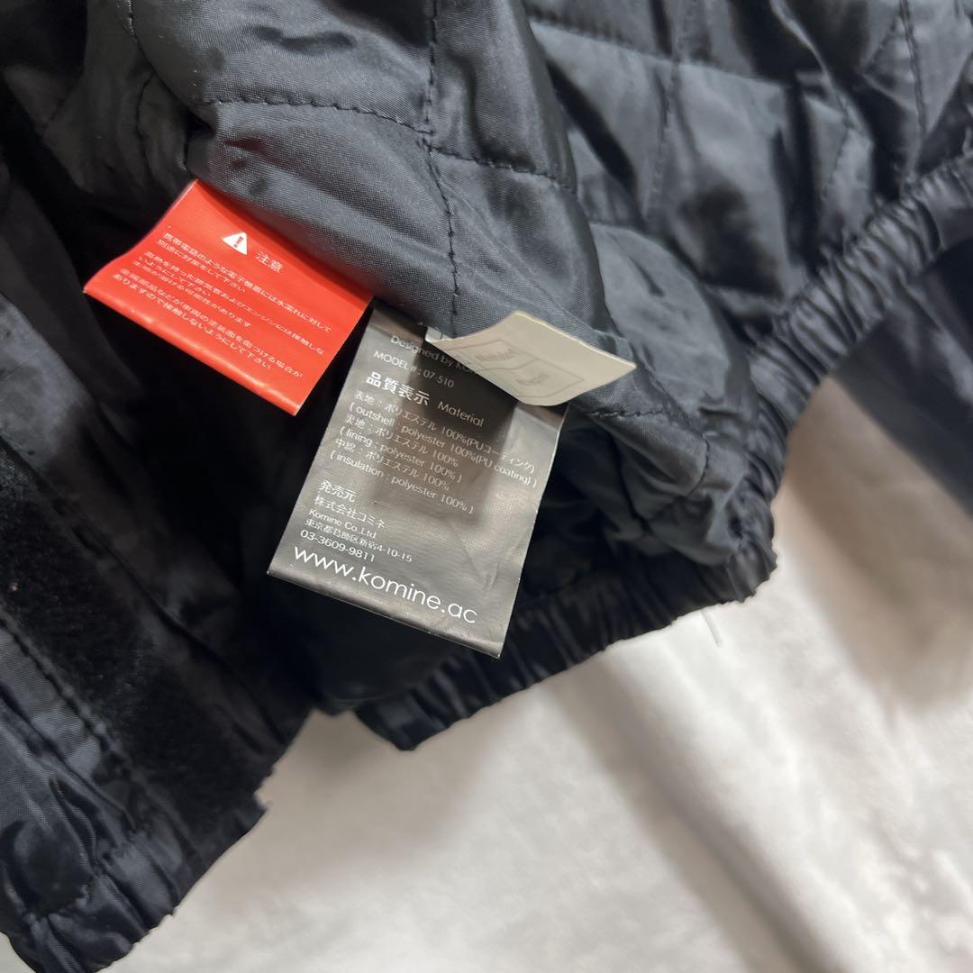 春之助KOMINE コミネ 背中 胸 肘 プロテクター付 インナーダウン付