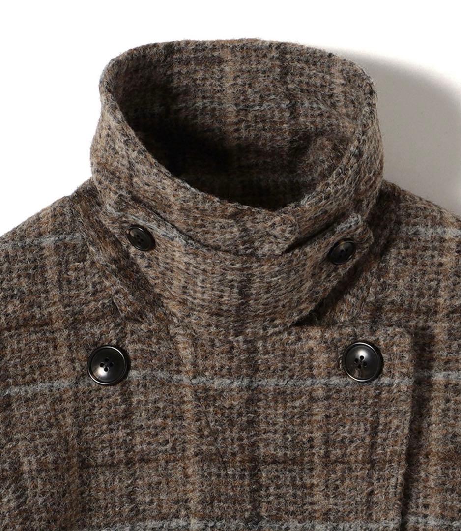 SHIPS スライバーチェックショートPコート