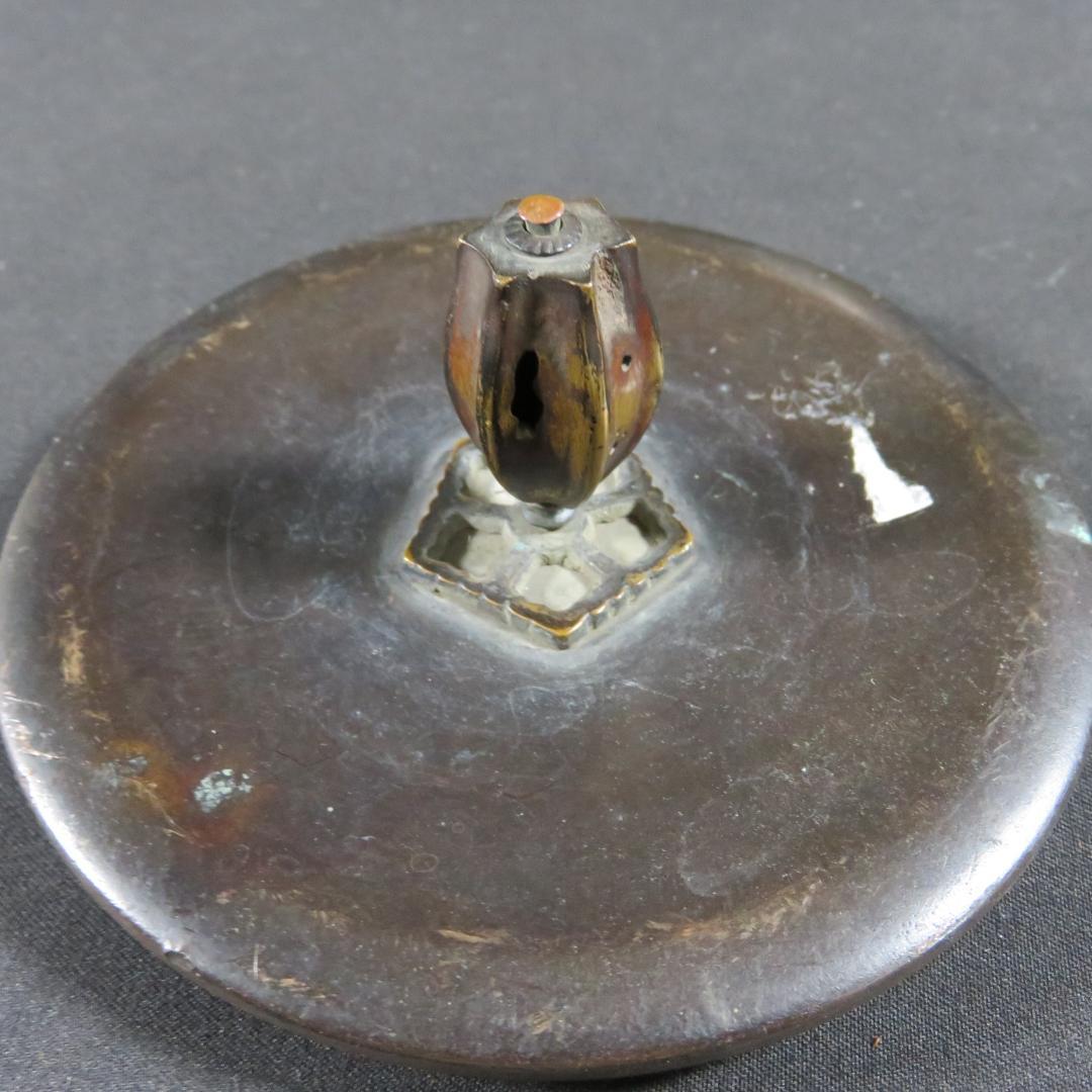 薬缶 ヤカン 銅 草花文様 掘り 茶道具 風炉 炉端 囲炉裏