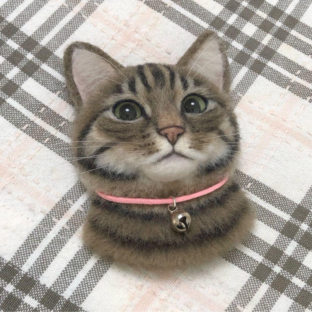 羊毛フェルト 猫 ハンドメイド ミリ