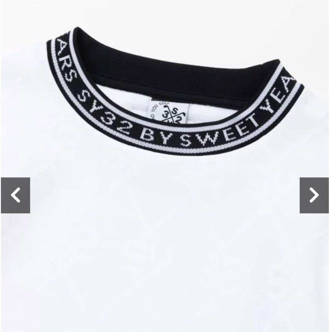 SY32白　サイズXL BONDING JAQUARD CREW NECK