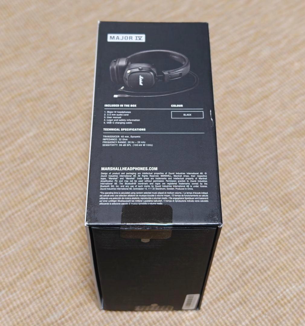 Marshall Major IV ワイヤレスヘッドフォン　正規品　並行輸入品